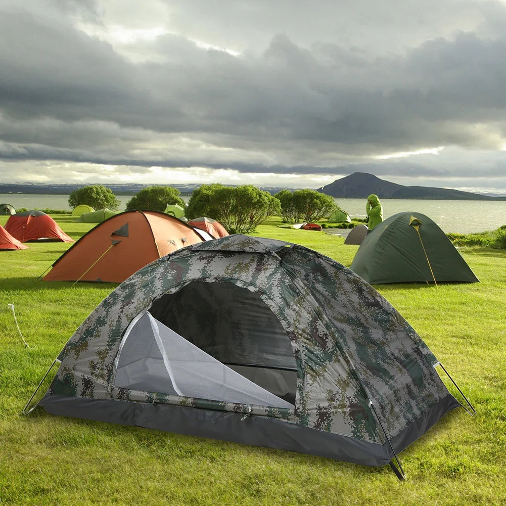 Tente Camouflage Camping Essentials - Étanche et Ultra-Résistante