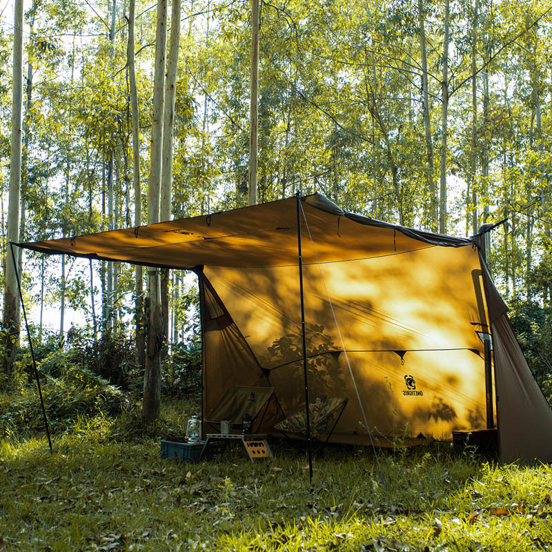 Tente de Salon en Plein Air pour 3-4 Personnes - Monocouche Imperméable pour Toutes Saisons