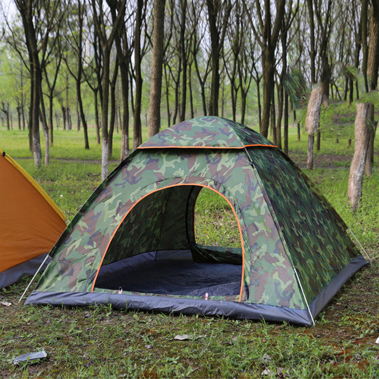 Tente entièrement automatique, idéale pour le camping en plein air par temps glacial .