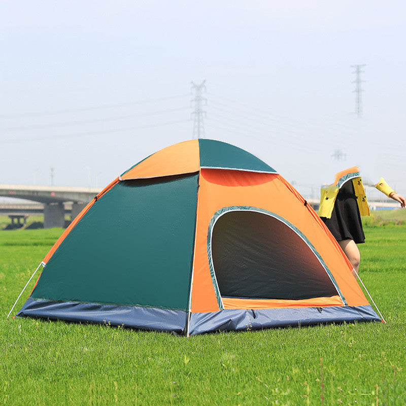 Tente entièrement automatique, idéale pour le camping en plein air par temps glacial .