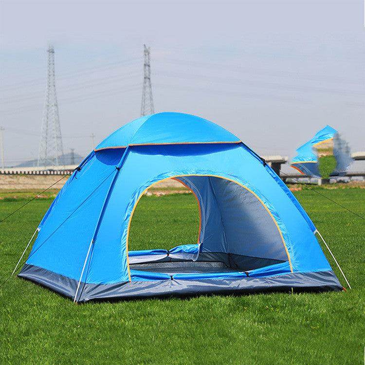 Tente entièrement automatique, idéale pour le camping en plein air par temps glacial .