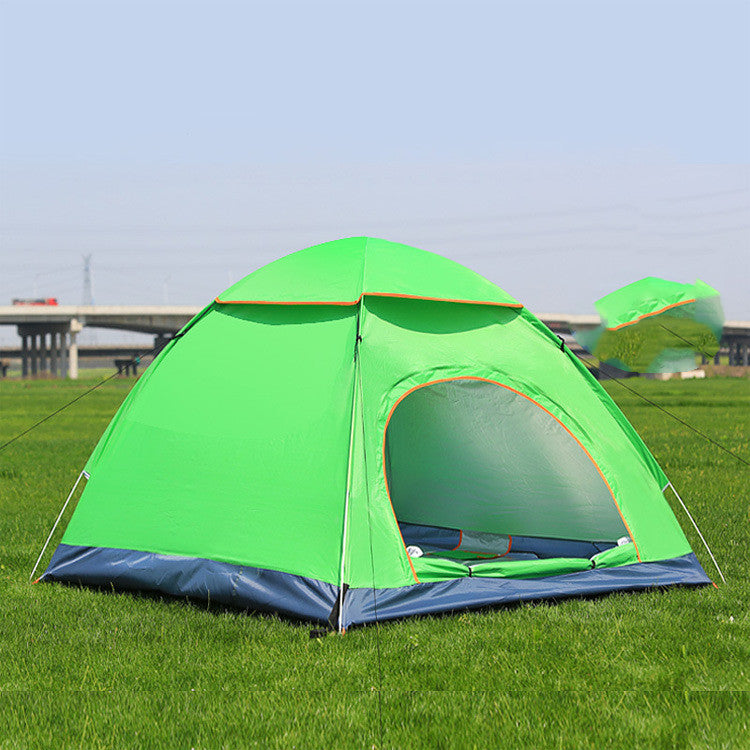 Tente entièrement automatique, idéale pour le camping en plein air par temps glacial .