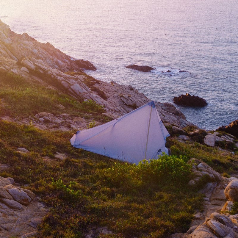 Tente Pyramidale de Camping Extérieure Ultra-Légère avec Revêtement en Silicone