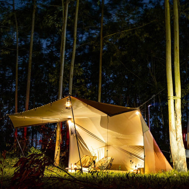 Tente de Salon en Plein Air pour 3-4 Personnes - Monocouche Imperméable pour Toutes Saisons