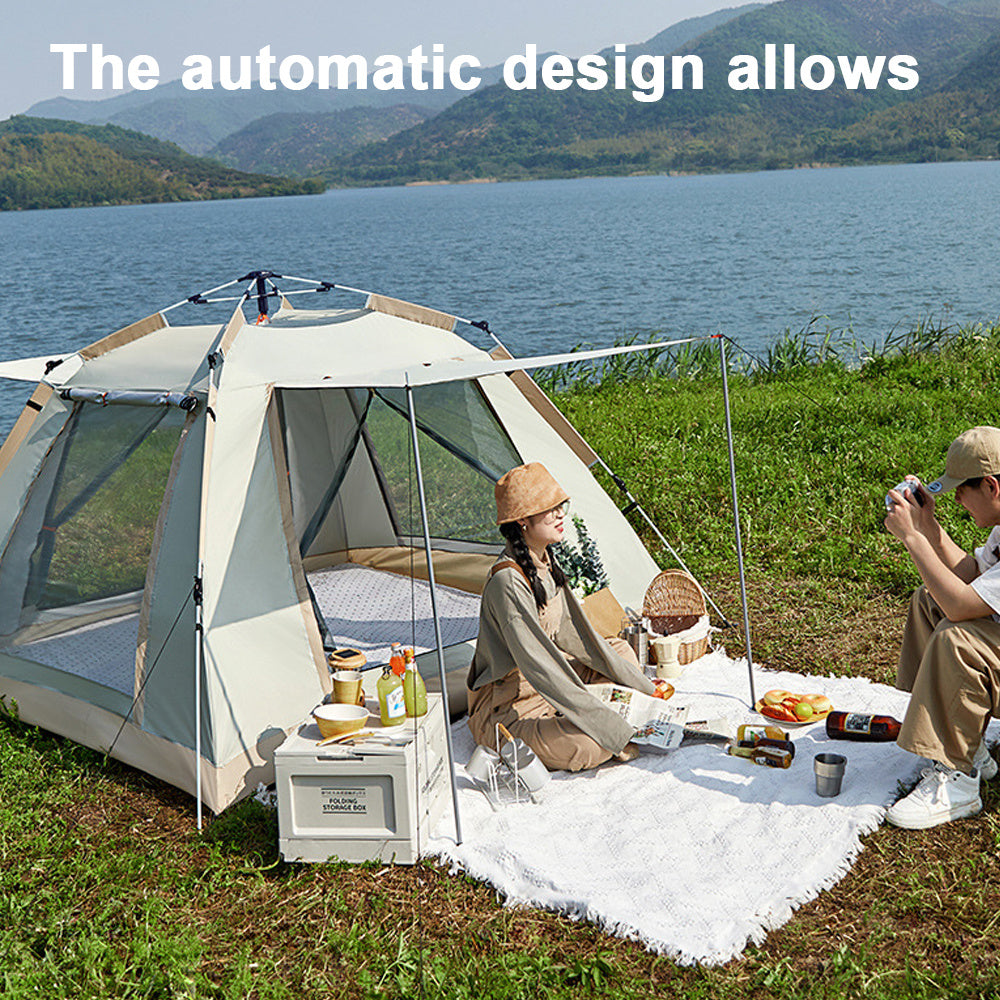 Tente de Camping Automatique - Imperméable, Résistante au Soleil, Idéale pour la Randonnée et la Pêche