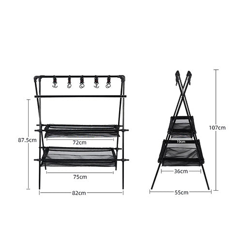 Étagère Triangulaire de Camping en Alliage d'Aluminium