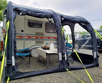 Auvent Gonflable Étanche pour Camping-Car et Caravane RV