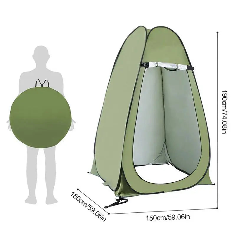 Tente d'Intimité Escamotable pour Vestiaire et Abri Contre la Pluie pour Toilettes de Camping