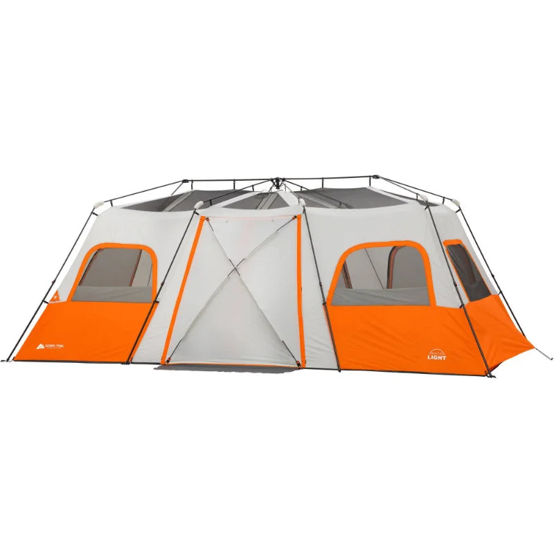 Tente cabine instantanée Ozark Trail pour 5/8 personnes avec lumières LED intégrées, 3 pièces