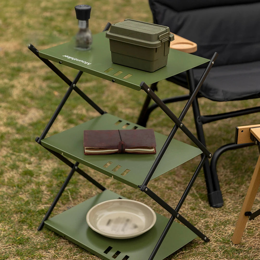 Support de Rangement Amovible pour Tasses et Bols de Camping : Organisation Pratique en Plein Air