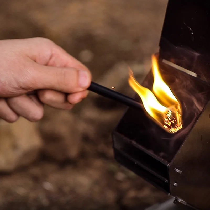 Kit d'Outils de Feu en Corde de Chanvre pour l'Équipement de Survie en Plein Air