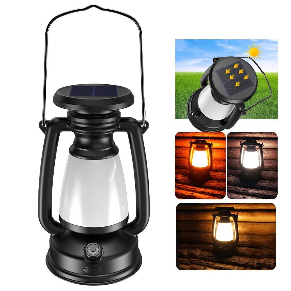 Lampe de Camping Rechargeable par USB : Luminosité Portable et Pratique