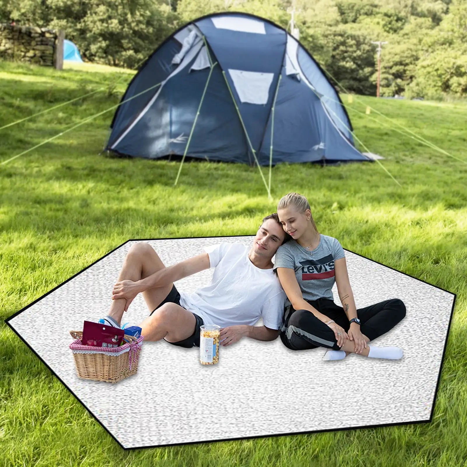 Tapis de Tente Imperméable pour Camping et Randonnée