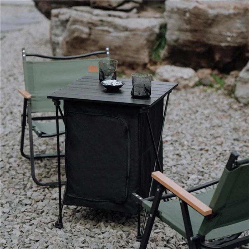 Table de Camping Portative en Alliage d'Aluminium Léger pour les Aventures en Plein Air