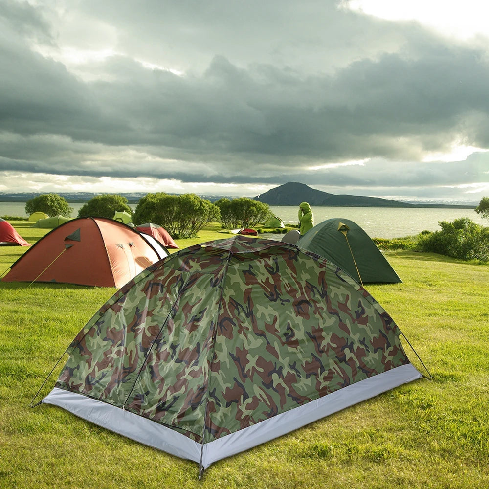 Tente de Camping Camouflage pour 2 Personnes