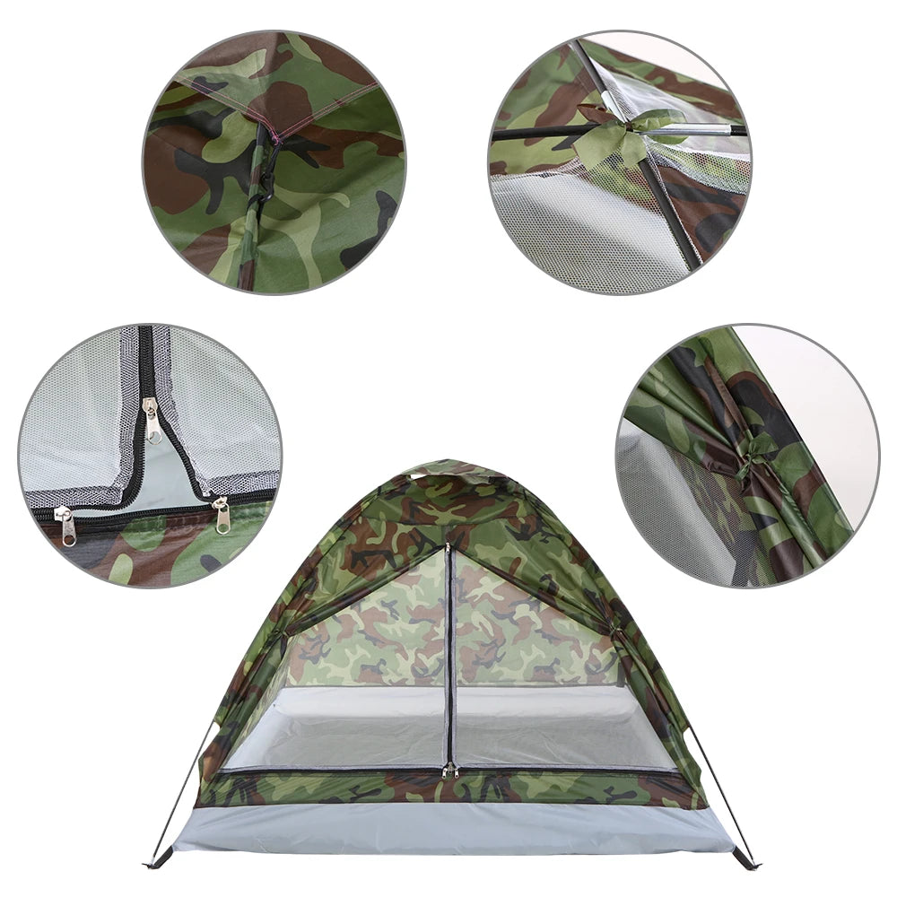 Tente de Camping Camouflage pour 2 Personnes