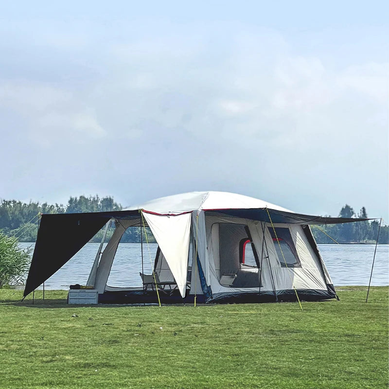 Tente de Camping en Plein Air pour Famille, Protection contre la Pluie et le Soleil