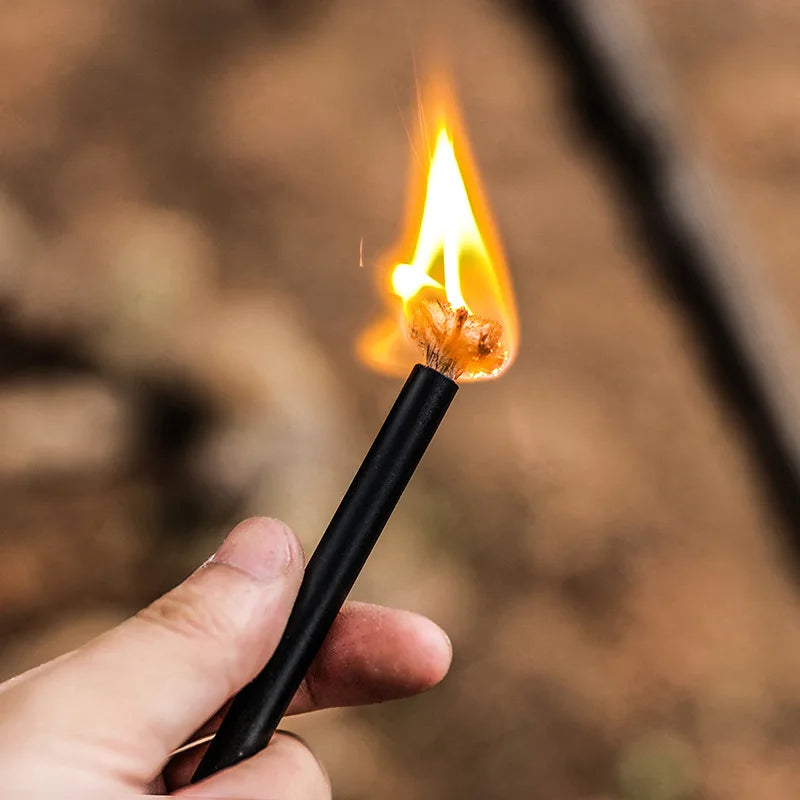 Kit d'Outils de Feu en Corde de Chanvre pour l'Équipement de Survie en Plein Air