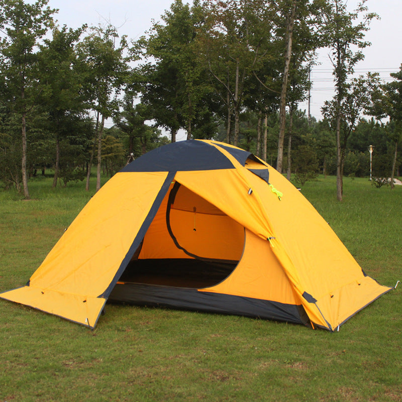 Tente Professionnelle 1 Place – Double Couche, Jupe à Neige, Imperméable et 4 Saisons

