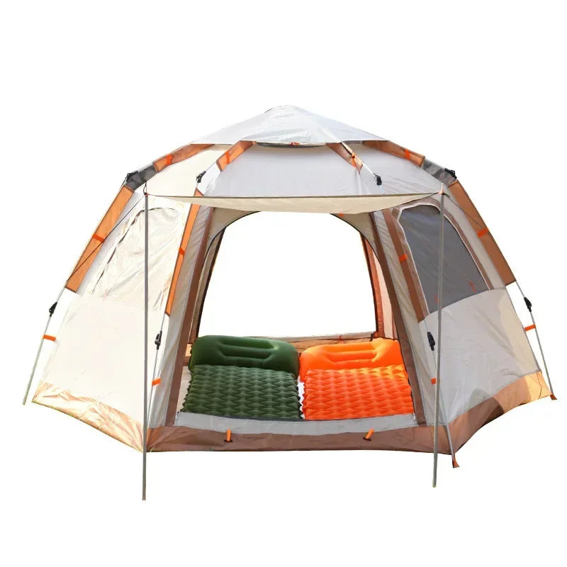 Tente de camping 4 places - Confort et espace pour vos aventures en plein air