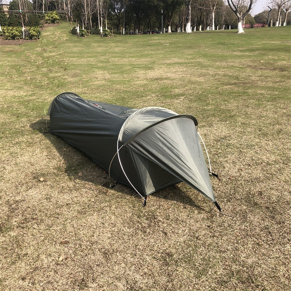 Tente Tunnel de Camping en Montagne avec Petit Sac de Transport - Légère, Imperméable et Polyvalente