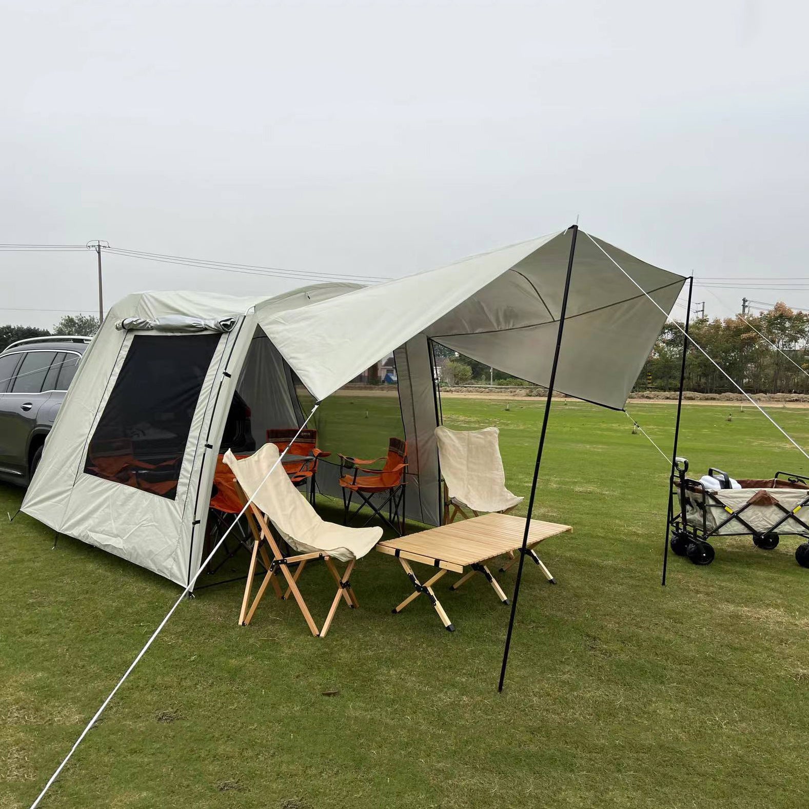 Auvent de Coffre pour Voiture - Camping et Loisirs Extérieurs