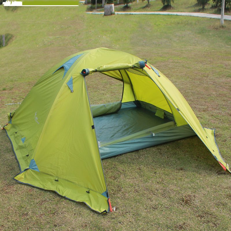 Tente de camping avec pôles en aluminium anti tempête pour voyager en toute sécurité