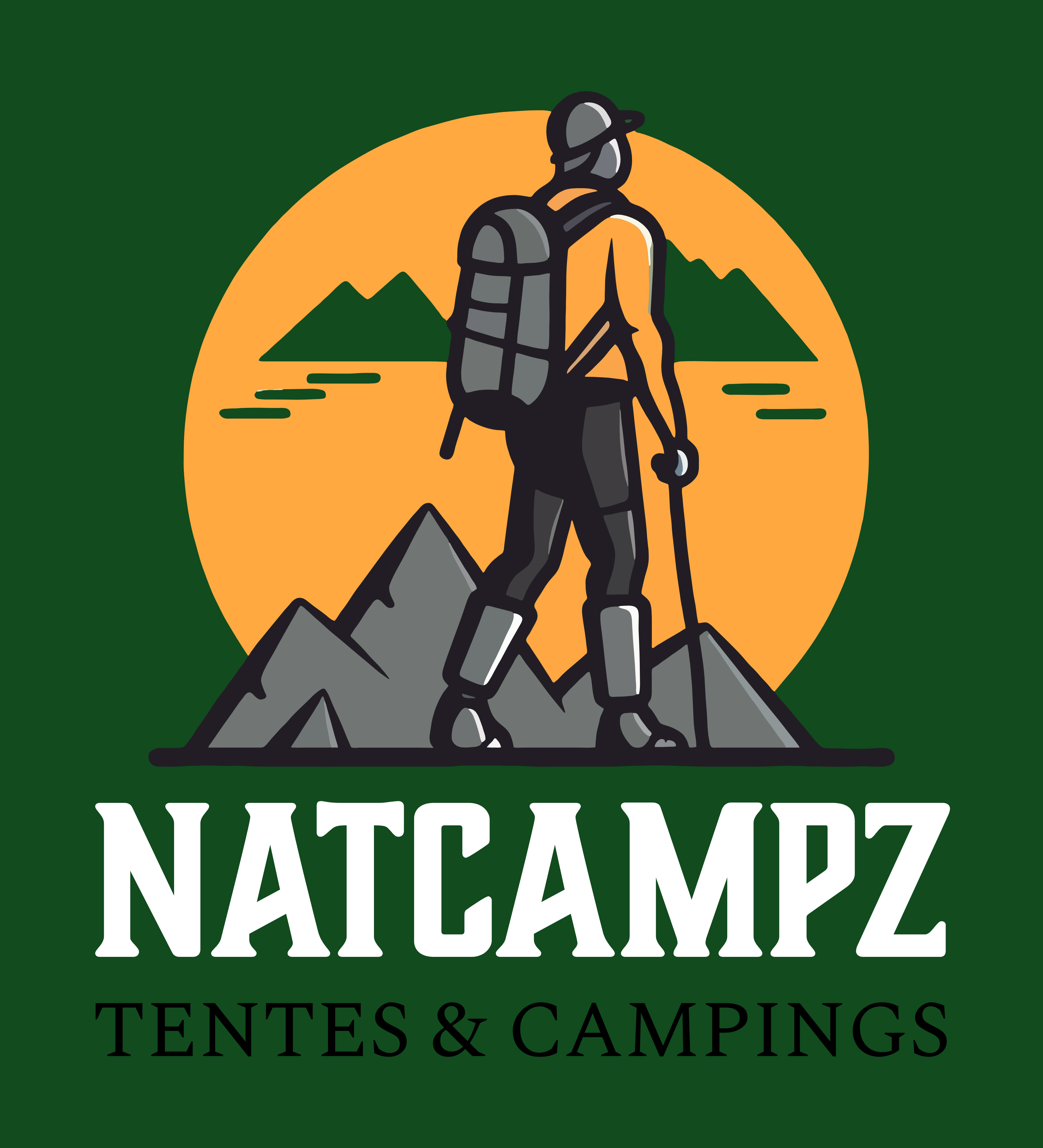 Logo Natcampz  Tente et camping .